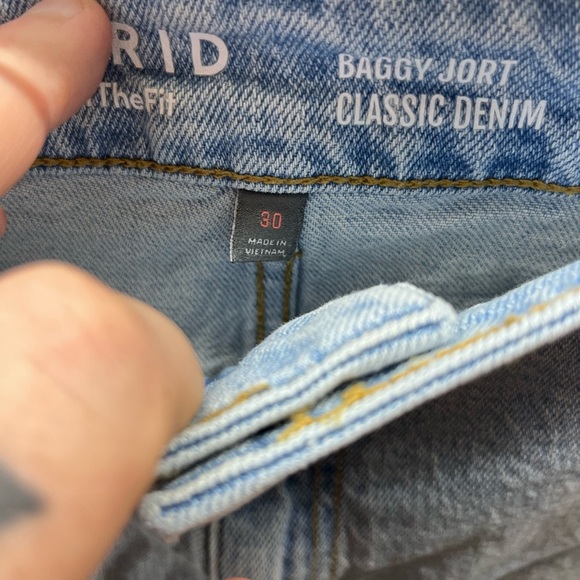 Torrid Baggy Jort jeans Shorts Womens 30W Plus Size Denim Summer Shorts 2152 - Picture 3 of 7